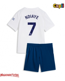 Manchester City Iliman Ndiaye #7 Echipament de Fotbal Replică 2026-27 Copii Treilea (+ Șorturi)